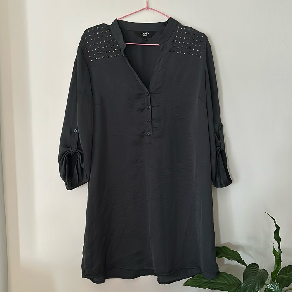 COMO BLACK long top tunic
